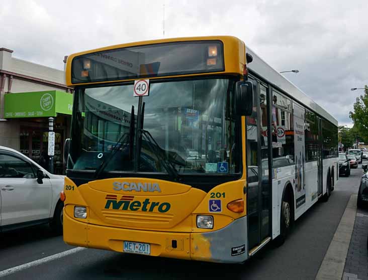 Metro Tasmania Scania L94UB Volgren CR224L 201